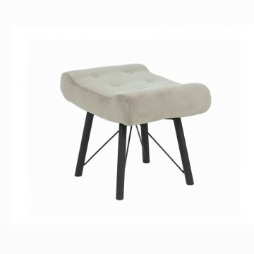 Пуф Манго - Ножки металл фреш 04 бежевый