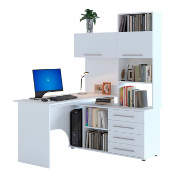 Компьютерный стол КСТ-14П 140х123,5х182,8 белый правый