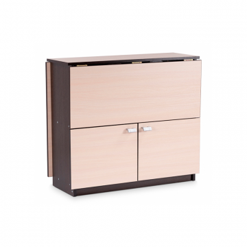 Стол-книжка Симоне венге / дуб молочный