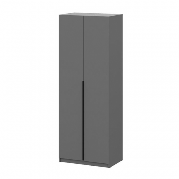 Шкаф Даиго двухстворчатый графит серый