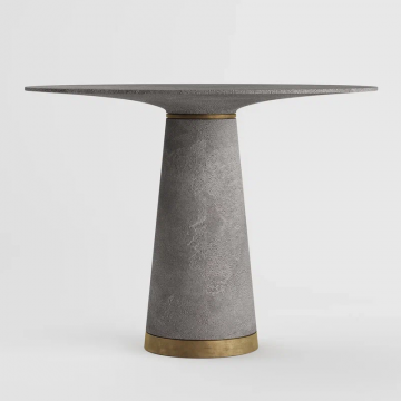 Стол обеденный Эмбер (Декоративный бетон / Металлизация - 1000 мм)