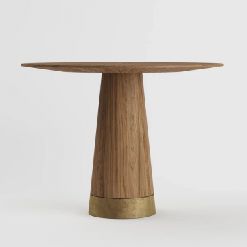 Стол обеденный Тимьян (Шпон / Металлизация - 1000 мм)