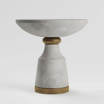 Журнальный столик Грааль (Декоративный бетон / Металлизация)