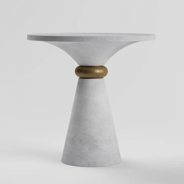 Журнальный столик Флокс (Декоративный бетон / Металлизация)