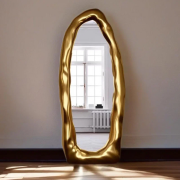 Зеркало напольное в мятой раме Персея (Металлизация)