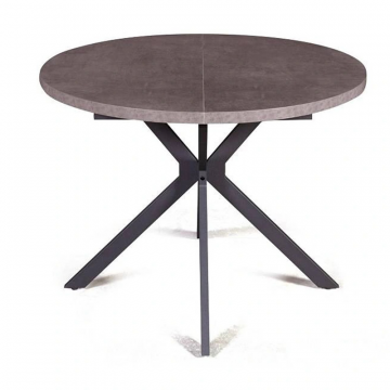 Стол круглый Vegas раздвижной (100+40) камень темный