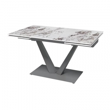 Стол раскладной Malibu (140+40+40), керамика глянцевая Patagoniya