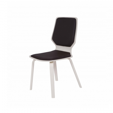 Стул Бертран Экокожа шоколад каркас Бежевый