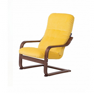 Детское кресло Сайма Kids Вельвет Люкс 72 - оранжевый каркас Берёза