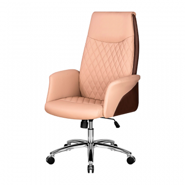 Офисное кресло для руководителей DOBRIN LEONARD, коричнево-бежевый