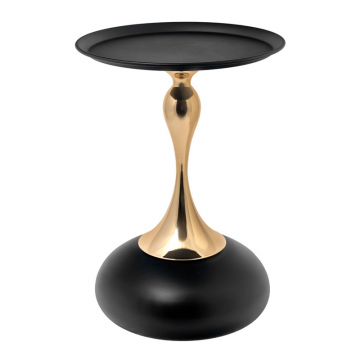 Кофейный столик Angel диам.40см x 55см, чёрный, металл