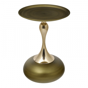 Кофейный столик Angel диам.40см x 55см, латунь, металл