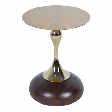 Кофейный столик Angel диам.40см x 55см, металл под дерево