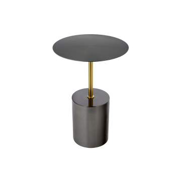 Кофейный столик Solid диам.40см x 58см, чёрный, металл
