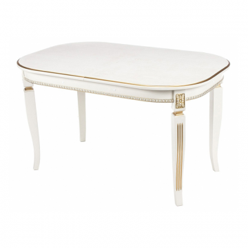 Стол Romeo молочный патина