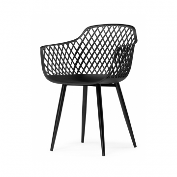 Пластиковый стул Rikon black / wood