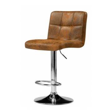 Барный стул  Paskal brown / chrome