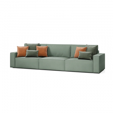 КОРСО XL Диван тканевый прямой темно-зеленый