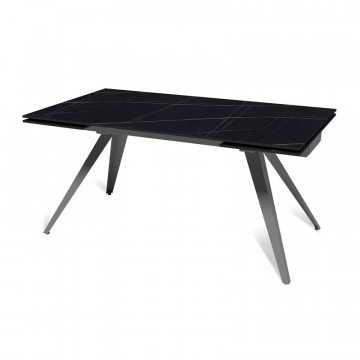 Стол раскладной Asti (160+40+40), керамика матовая Black Gold