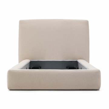 Кровать Blok бежевая со съемными чехлами под матрас 90 х 200 см