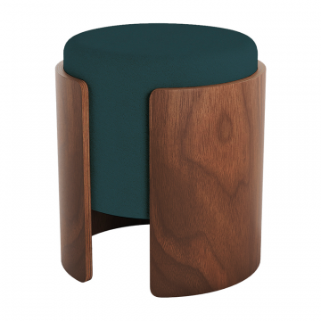 Пуф Lagom (синий, орех)