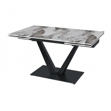 Стол раскладной Malibu (140+40+40), керамика глянцевая Pandora