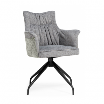 Стул на металлокаркасе Kaser 360 крутящийся grey / black