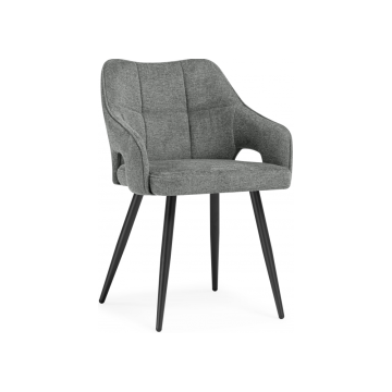 Стул на металлокаркасе Hera dark gray / black
