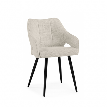 Стул на металлокаркасе Hera beige / black