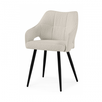 Стул на металлокаркасе Hera beige / black