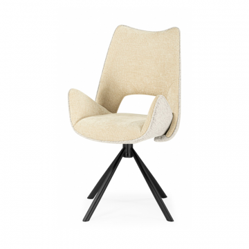 Стул на металлокаркасе Balaton 360 крутящийся beige / black
