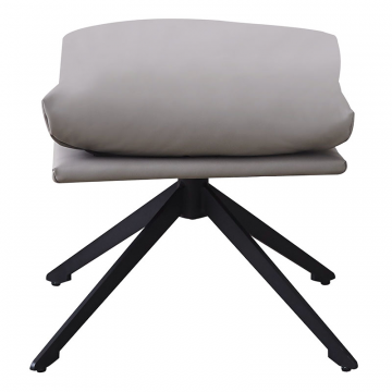 Оттоманка HUG светло-серый, экокожа