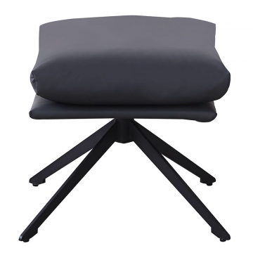 Оттоманка HUG тёмно-серый, экокожа