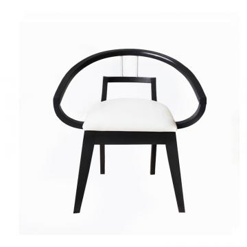 Кресло из гнутого массива дуба Ink Droplet