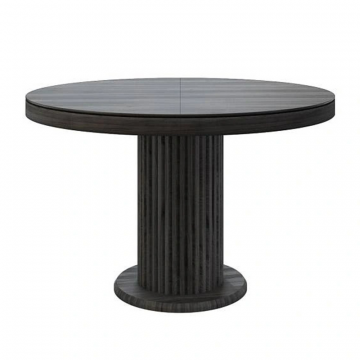 Стол Denver 110+40, круглый раздвижной, шпон