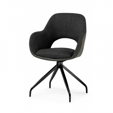 Стул на металлокаркасе Memfis graphite / black