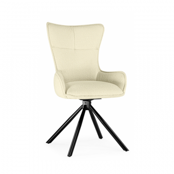 Стул на металлокаркасе Chicago cream / black