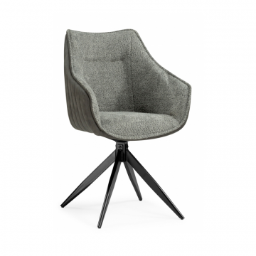 Стул на металлокаркасе Kansas gray / graphite gray / black