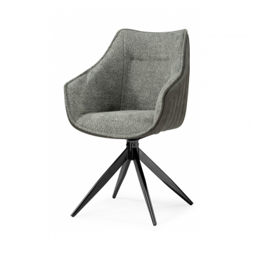 Стул на металлокаркасе Kansas gray / graphite gray / black