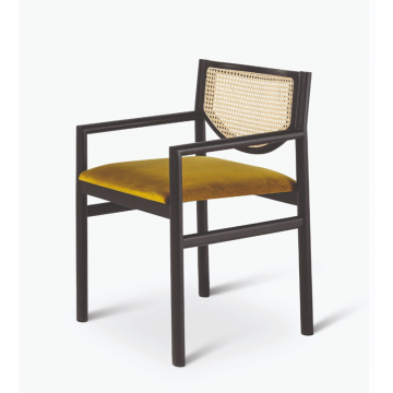 Стул с подлокотником KLARA с мягкой сидушкой