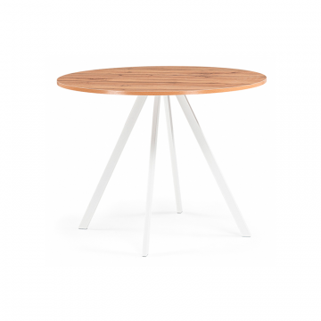 Деревянный стол Баргел 90х90х75 дуб вотан / белый