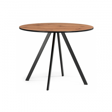 Деревянный стол Баргел 90х90х75 дуб вотан / черный