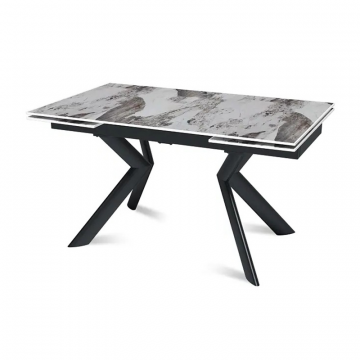 Стол раскладной Bridge (140+40+40), керамика глянцевая Pandora