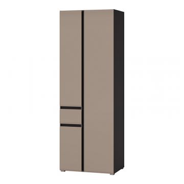 Шкаф комбинированный 13.18, Антрацит, Веллюто Капучино