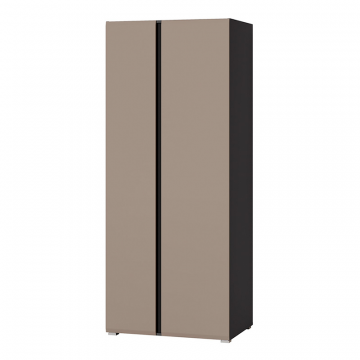 Шкаф двухстворчатый 16.367.02, Антрацит, Веллюто Капучино