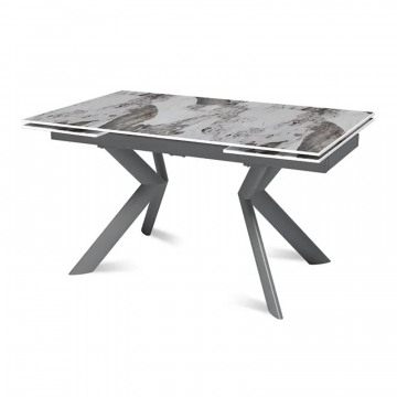 Стол раскладной Bridge (140+40+40), керамика глянцевая Pandora