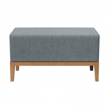 Банкетка Fjord 80 см (светло-серый, твид)