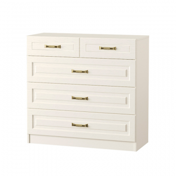 Комод Ливерпуль 10.103.01, Белый, Ясень ваниль