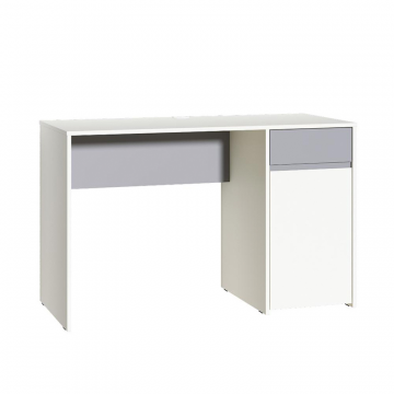 Торонто Стол 12.149 Белый PE шагрень, Стальной Серый