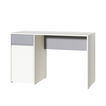 Торонто Стол 12.149 Белый PE шагрень, Стальной Серый